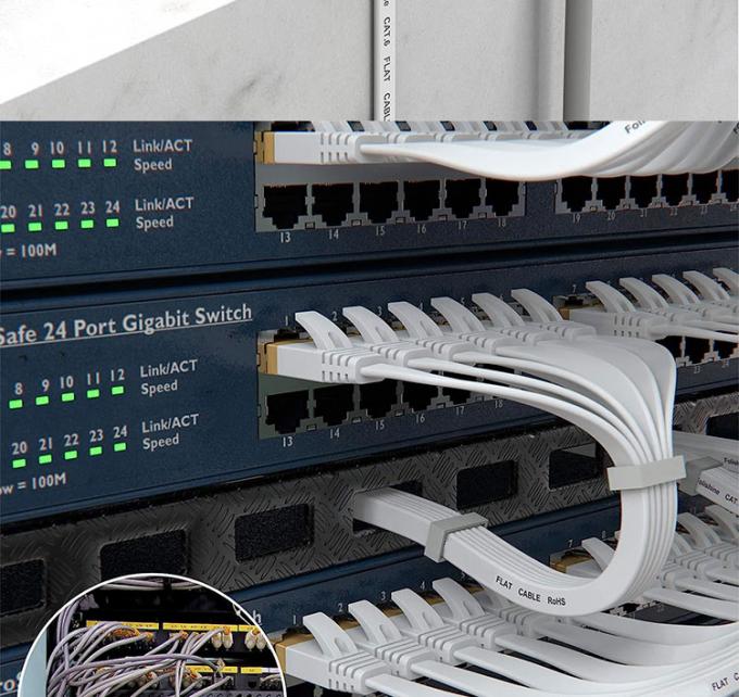 1m 5m 10m UTP FTP Shield Cat5 Cat5e Cat6 Ca6a Cat7 RJ45 Flat Ethernet Patch Network Lan Cable for Router 8