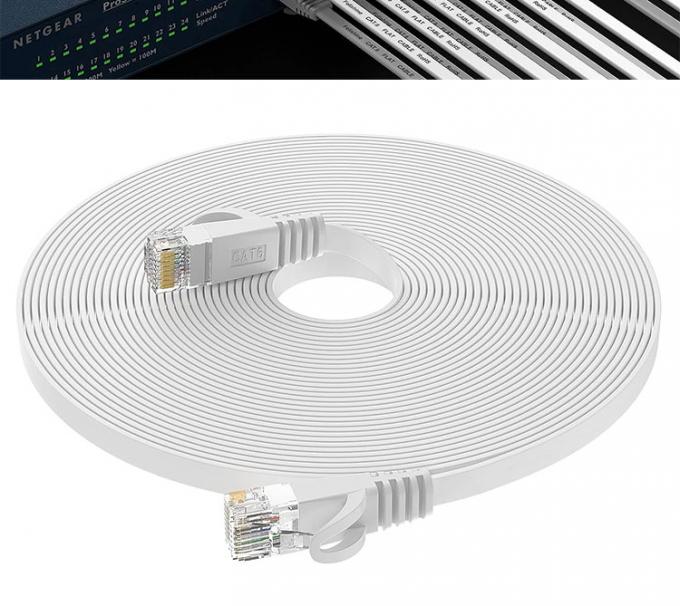1m 5m 10m UTP FTP Shield Cat5 Cat5e Cat6 Ca6a Cat7 RJ45 Flat Ethernet Patch Network Lan Cable for Router 10