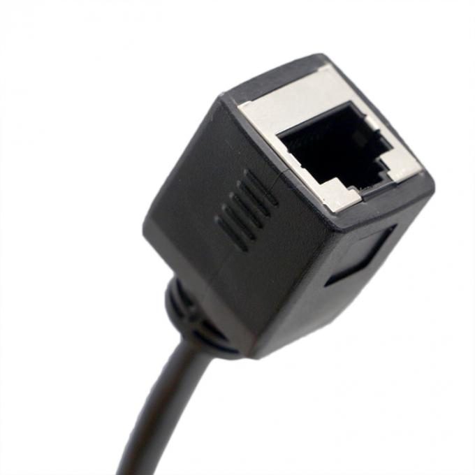 DB9 Female RS232 Serial To RJ45 Female Socket  Cable 1