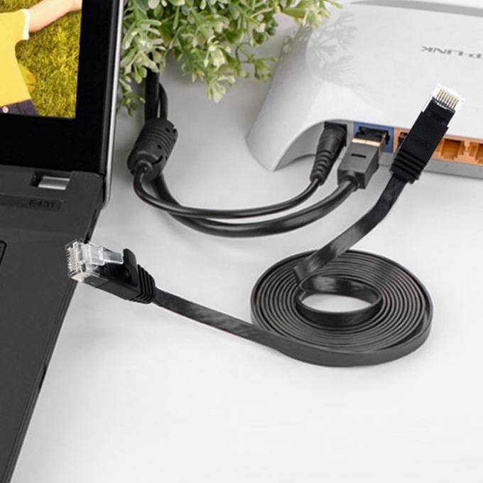 UTP STP Industrial Cat5 Cat5e Cat6 Cat7 Cat8 Flat RJ45 Patch Cord Network Lan Ethernet Extension Cable 5
