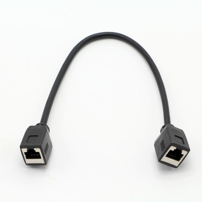Customization 1M 2M 8P8C RJ45 Female To RJ45 Female Socket  Lan Network Ethernet Cable 4