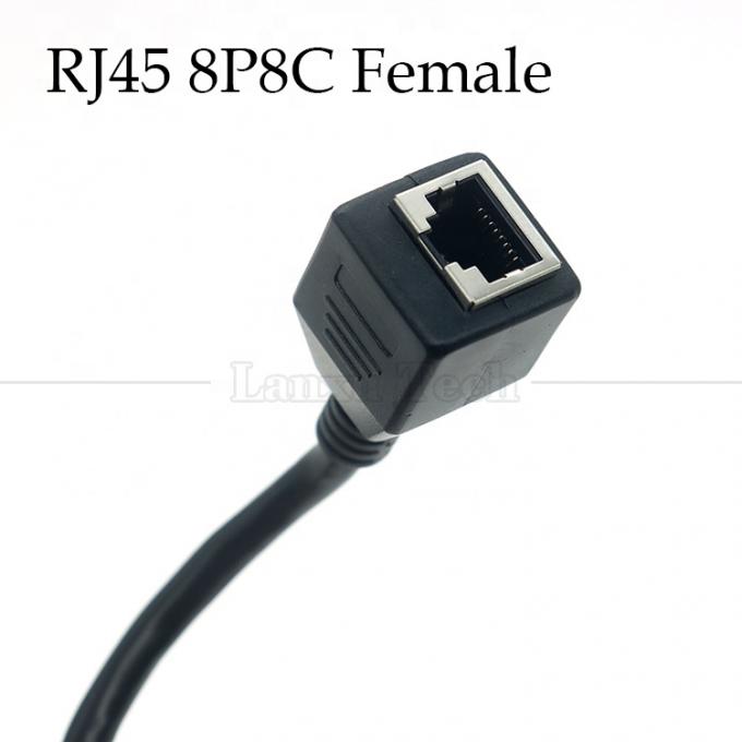 High Quality Network Ethernet Cta6 26AWG RJ45 8p8c Female Socket to Open Tinned Bare Wires End Cable 3