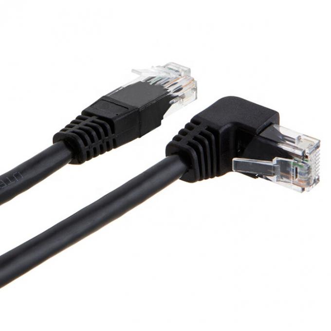 UTP STP 90 Degree Right Left Angle Cat5 Cat5e Cat6 Cat7 RJ45 Extension Ethernet Lan Network Cable 4