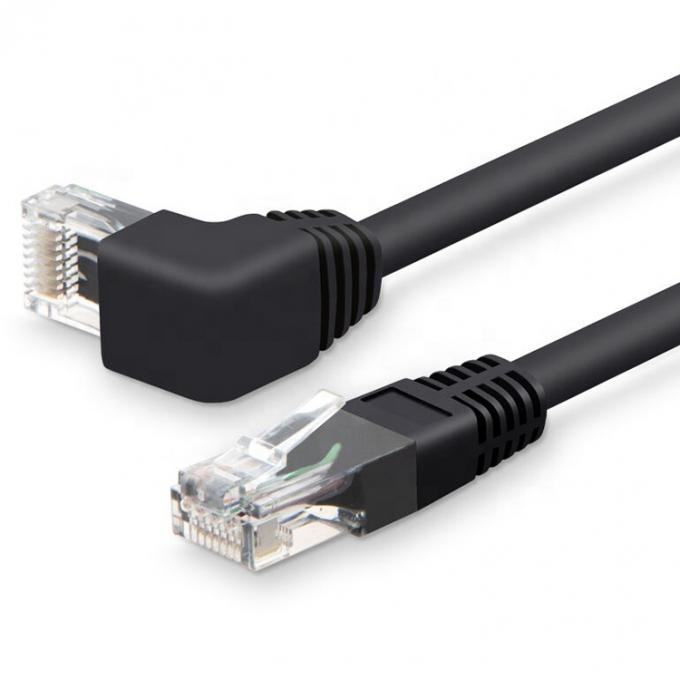 UTP STP 90 Degree Right Left Angle Cat5 Cat5e Cat6 Cat7 RJ45 Extension Ethernet Lan Network Cable 3