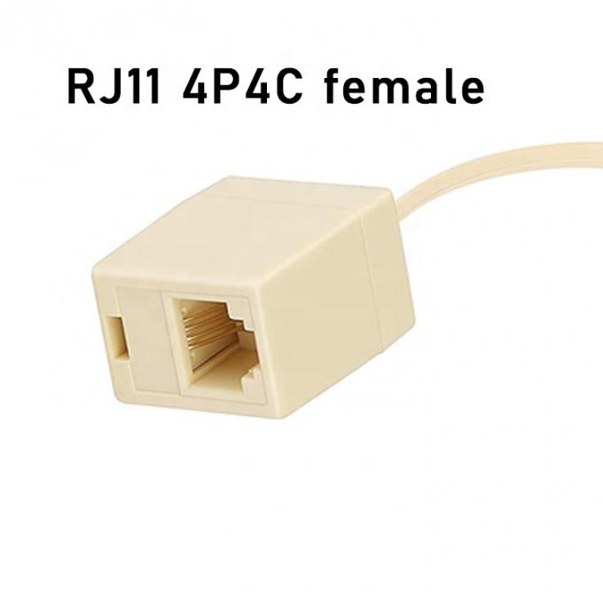 Ethernet RJ45 8P8C Male to Telephone RJ11 4P4C Female Socket ADSL Connector Converter Extension Cable Adapter 2