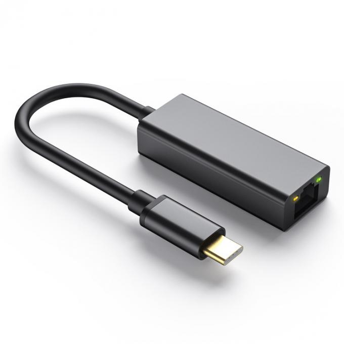Plug and Play USB 3.0 Type C Male to Gigabit RJ45 Ethernet Network Lan Adapter for Laptop Computer 0