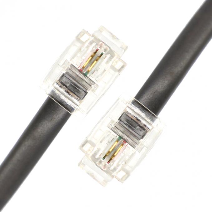 1M  Shield Intercom Cat3 RJ11 6P2C Telephone Adsl Cable 0
