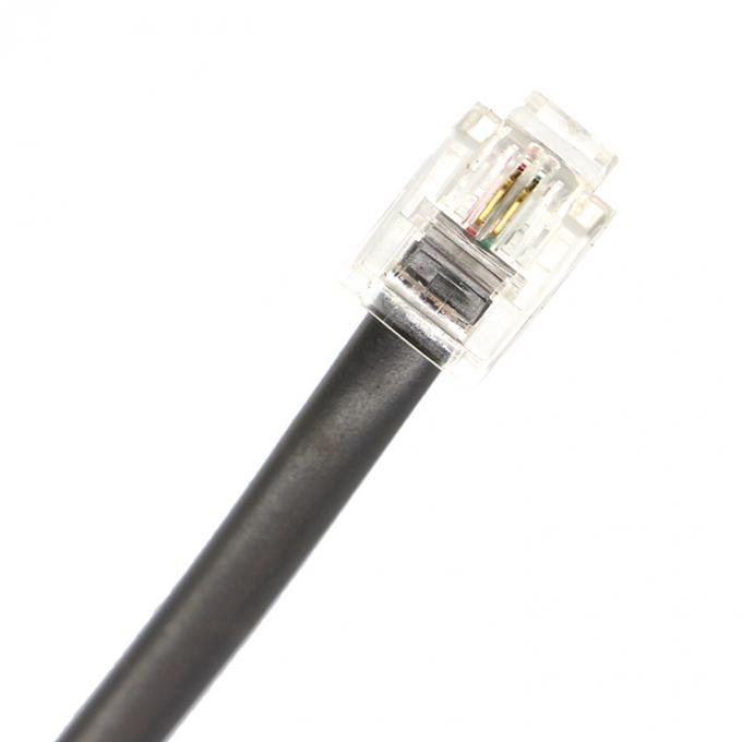 1M  Shield Intercom Cat3 RJ11 6P2C Telephone Adsl Cable 1