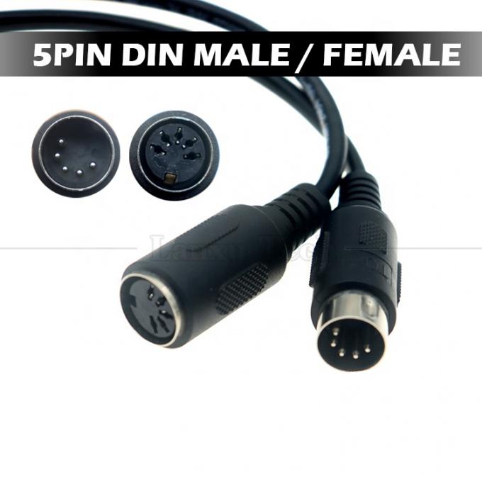 High Quality 1M 3M 5M Male to Female MIDI 5 PIN DIN Extension Cable for Audio Keyboard Guitar 0