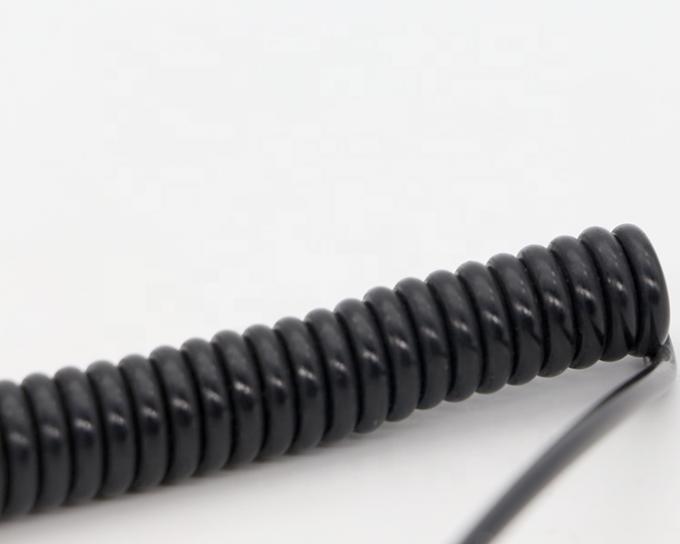 CUSTOM 1M  2M 3M Coil Spiral Spring Male to Male 3.5mm Jack Stereo Aux Audio Cable 2