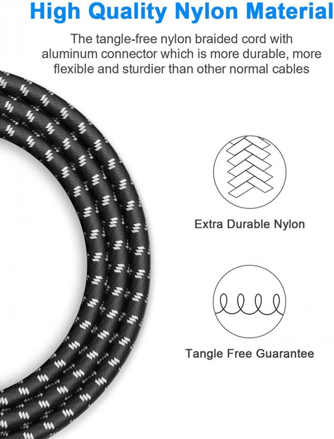 OEM 3M 1/4 Inch 6.3mm TS Jack Right Angle Music Instrument Bass Amplifier Pedal Guitar Patch Cable 4