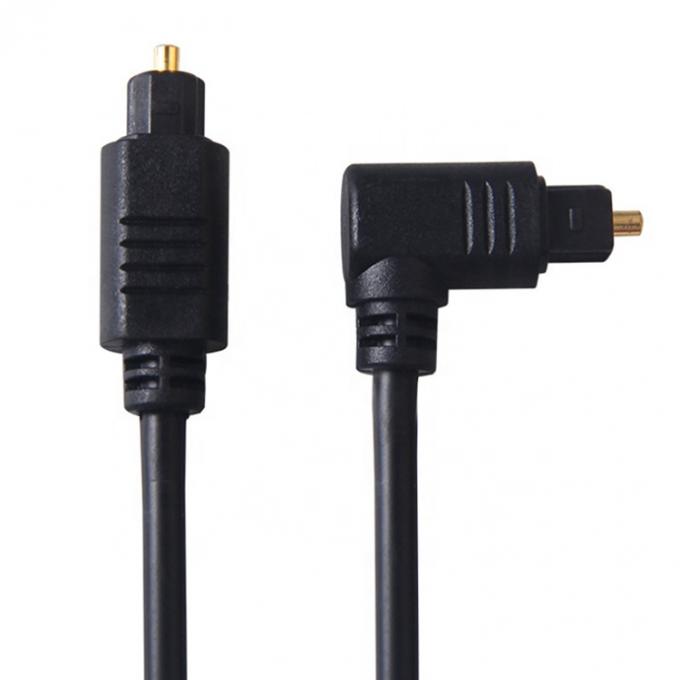 High Quality 90 Degree Angle 24K Gold SPDIF Digital Optical Audio Toslink Cable for  PS4 TV 4
