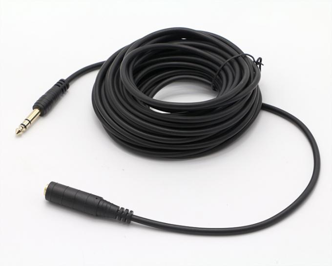 3M Gold Plated 6.35mm Jack 1/4 inch TRS Male To 1/4 inch TS Jack Female Audio Jack Stereo Cable 2