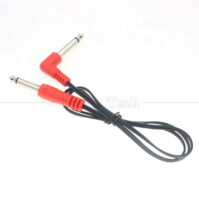 90 Degree Right Angle to Straight 6.35mm TS Jack Stereo Audio Cable for Gui tar Pedal 4