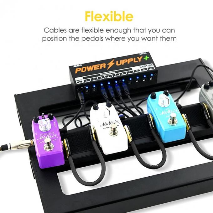 1/4 Inch Golden Right Angle Mono TS Jack Instrument Cord Guitar Patch Cable 6