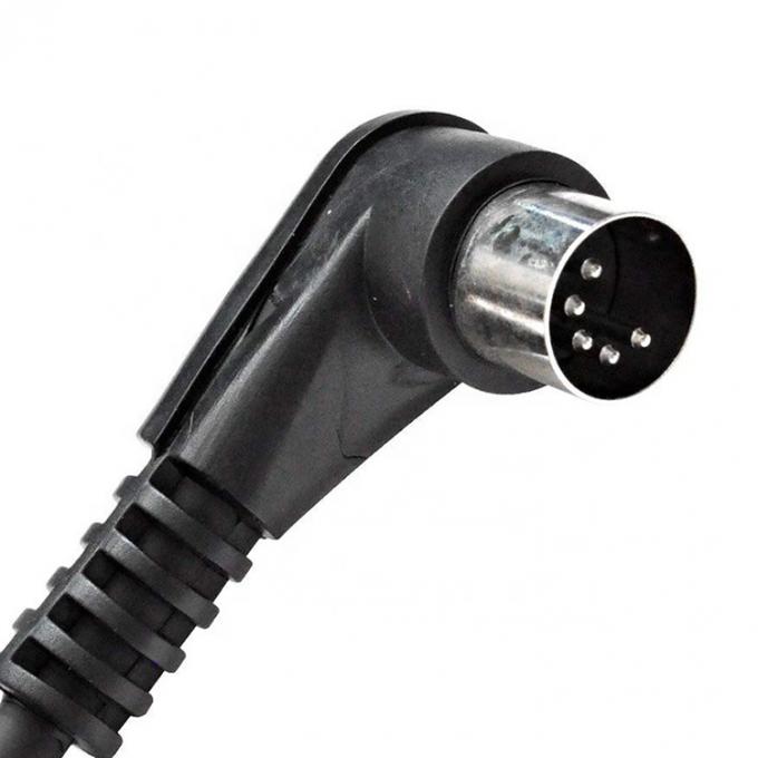 CUSTOM Factory Shield Right Angle Male to Male 5 Pin Din Connector Midi Cable 2
