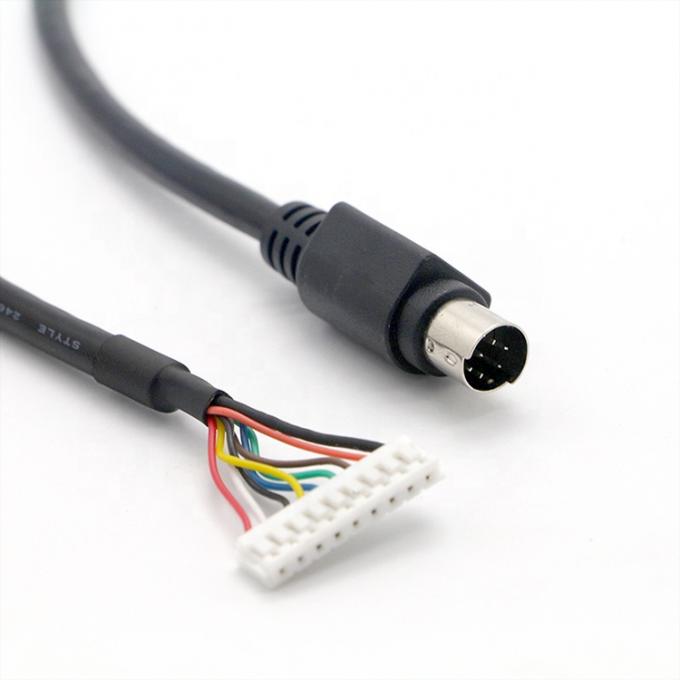 CUSTOM  S Video 8 PIN Mini DIN To 9 PIN JST Connector PC Engine Controller Cable 1