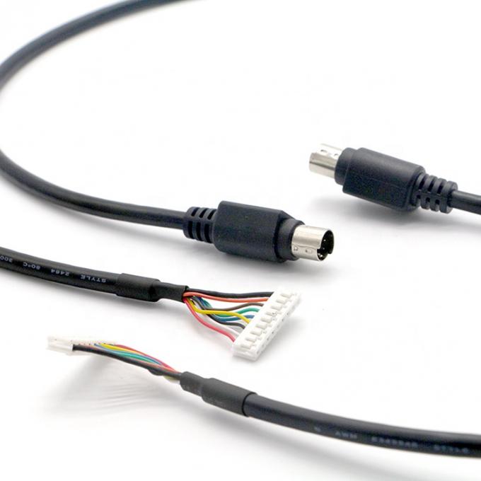 CUSTOM  S Video 8 PIN Mini DIN To 9 PIN JST Connector PC Engine Controller Cable 2