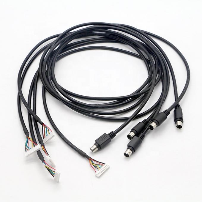 CUSTOM  S Video 8 PIN Mini DIN To 9 PIN JST Connector PC Engine Controller Cable 4