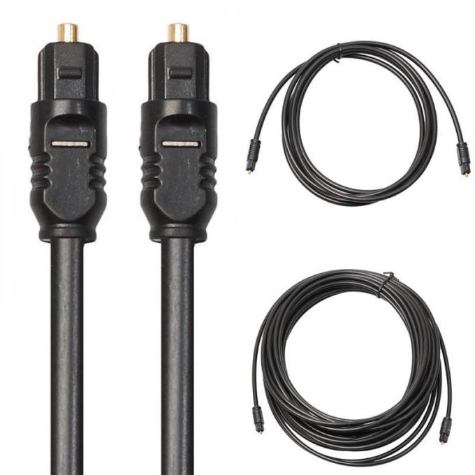 High Quality Thin 1M 2 M 3M 5M Fiber Optic Toslink Spdif Gold Optical Digital Audio Cable 0