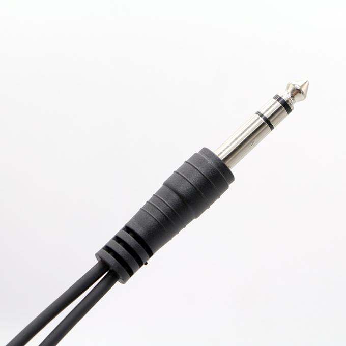 Y Splitter Male to Female 6.35mm 3.5mm TRS Microphone Stereo Jack Audio Cable 4