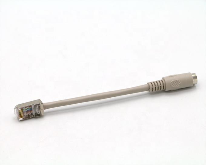 0.2M 0.5M 1M  2M 3M 5M 8 PIN Mini  Din Female to RJ45 Extension Cable 0