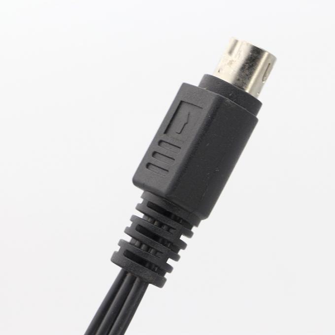 9 Pin Mini Din to 3 RCA S Video Audio Cable for TV Displays Audio Video Receiver 2