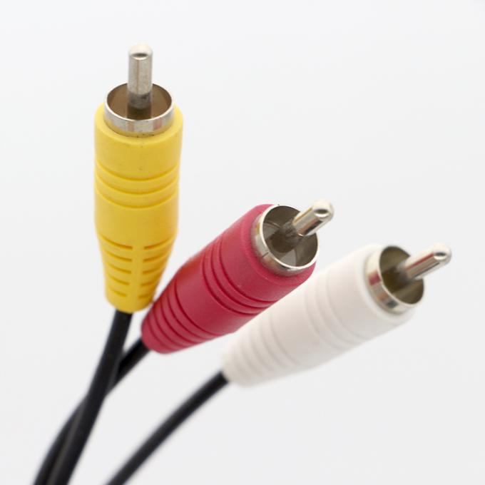 9 Pin Mini Din to 3 RCA S Video Audio Cable for TV Displays Audio Video Receiver 3