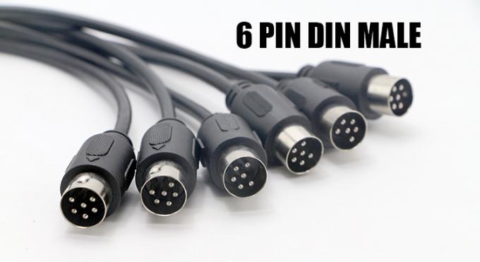 OEM Factory S Video Audio Shield Male to Male Female 3 4 5 6 7 8 9 10 13 PIN MIDI DIN Extension Cable 5