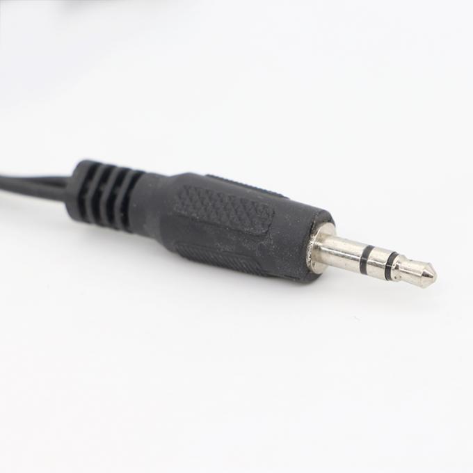 CUSTOM 3.5mm Jack 1 male to 2 Female Y Splitter Headphone Jack Mic PC Audio TRS Splitter Cable 1