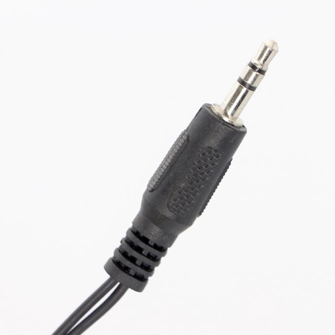 CUSTOM 3.5mm Jack 1 male to 2 Female Y Splitter Headphone Jack Mic PC Audio TRS Splitter Cable 2