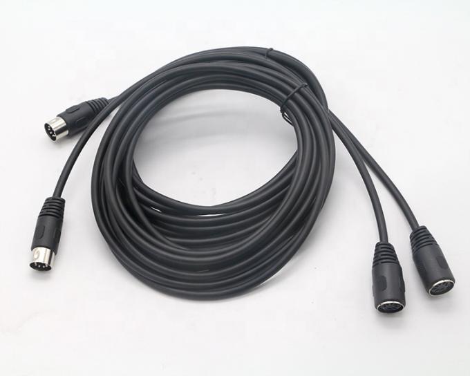 Custom Midi Signal Male To Male Female 7 Pin DIN Controller Audio Stereo Extension Cable 5