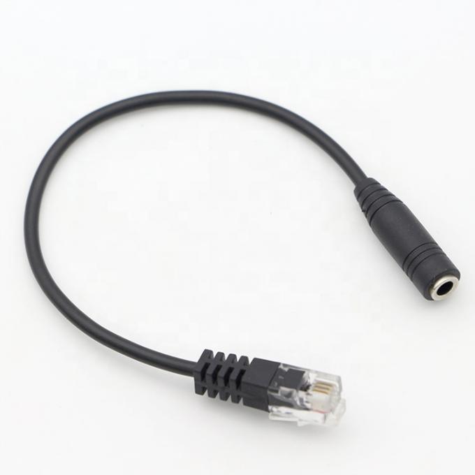 CUSTOM RJ9 RJ10 to Female 3.5mm Audio Jack Headset Adapter Cable for Office Phone 6
