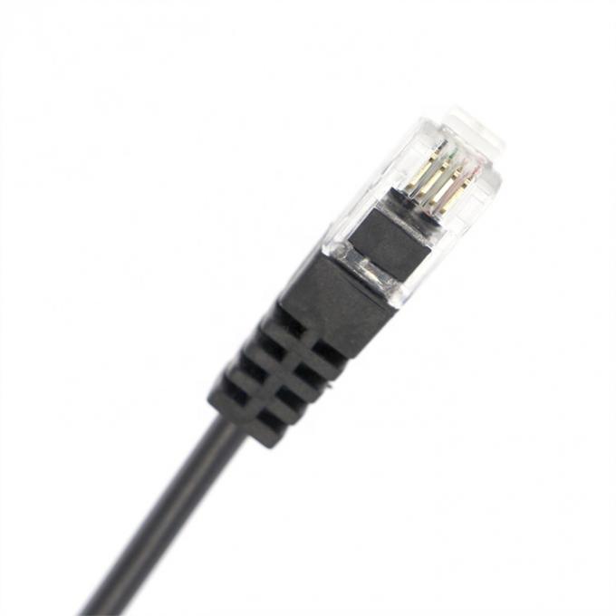 OEM RJ9 RJ10 to Female 3.5mm CTIA Plug Audio Jack Headset Adapter Cable for Telephone 3