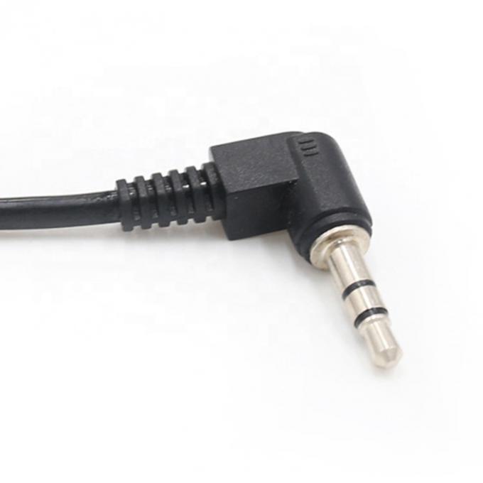 Coiled Spring Male To Male 90 Degree Right Angle 3.5mm Jack to 3.5mm Jack TRS Stereo Audio Cable 2