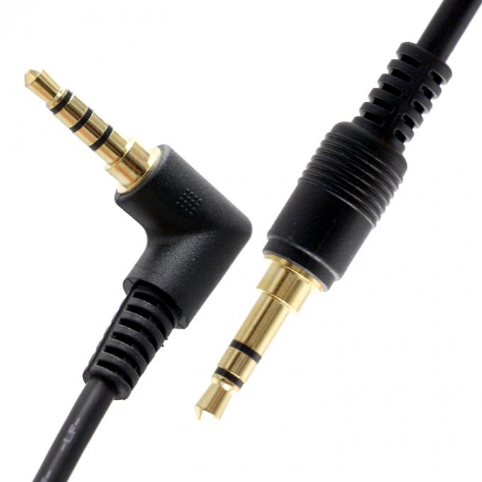 OEM 90 Degree Right Angle 3.5mm TRRS Jack Male To 3.5mm TRRS Jack Male Audio Cable 2