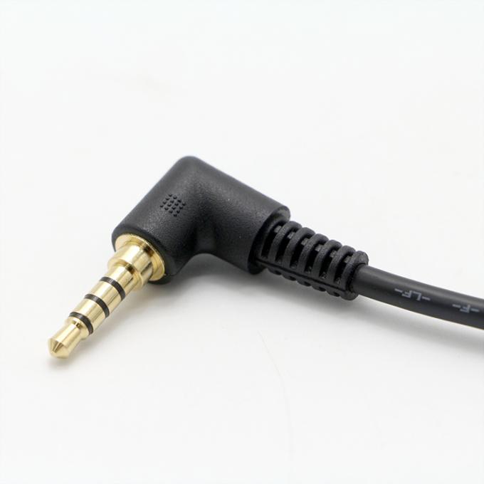 OEM 90 Degree Right Angle 3.5mm TRRS Jack Male To 3.5mm TRRS Jack Male Audio Cable 4
