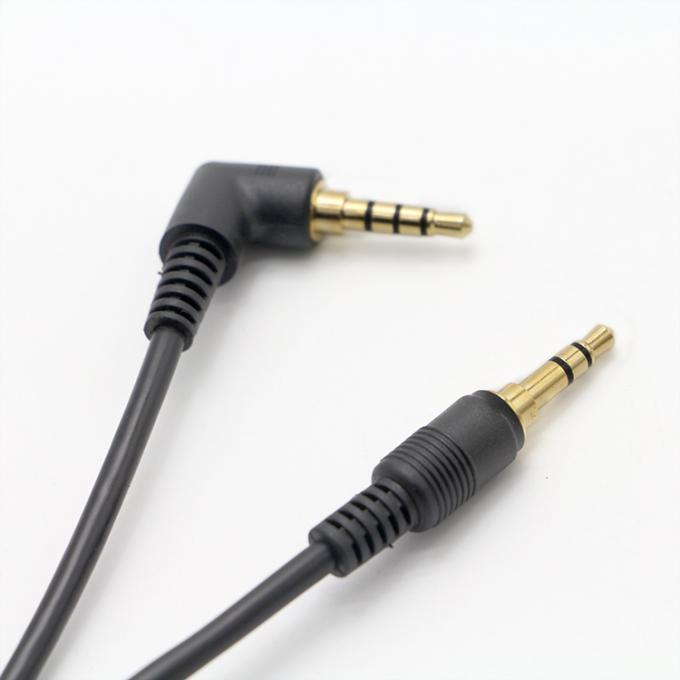 OEM 90 Degree Right Angle 3.5mm TRRS Jack Male To 3.5mm TRRS Jack Male Audio Cable 5