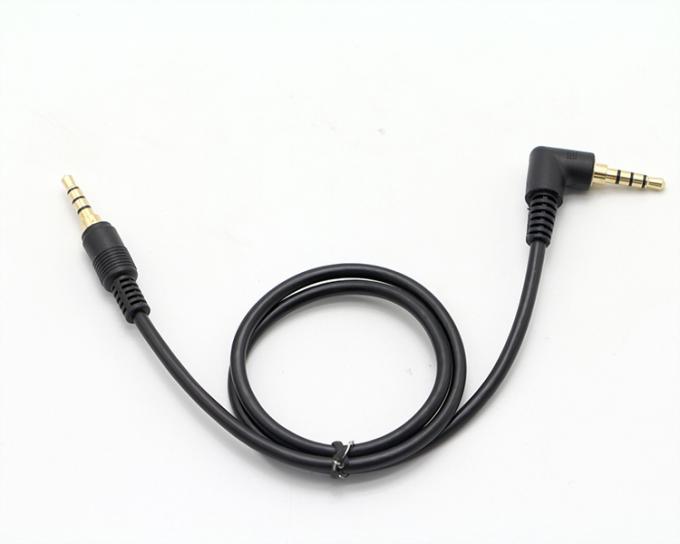 OEM 90 Degree Right Angle 3.5mm TRRS Jack Male To 3.5mm TRRS Jack Male Audio Cable 6