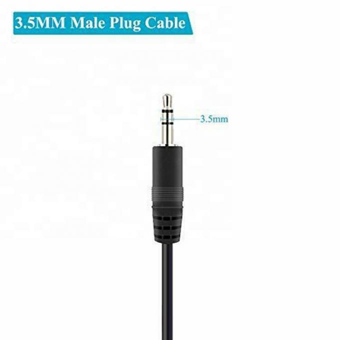 TRS 2 Pole Stereo Audio Jack 3.5mm Male Plug to Stripped Tinned Bare Wire Open End Cable 2