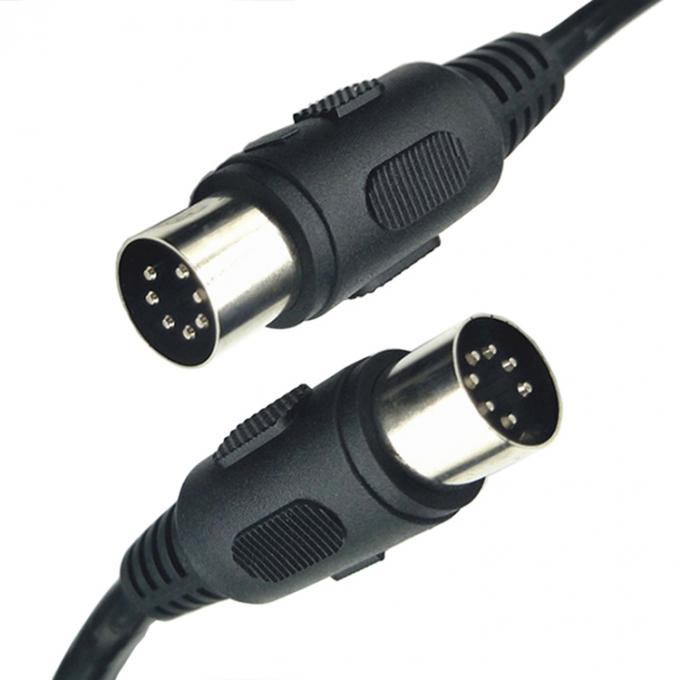 Custom Shiled Fully Connected Male to Male Female 7 Pin Din Midi Cable 2