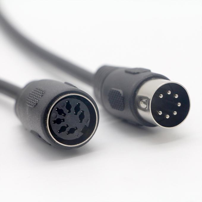CUSTOM Shield Male to Male Female Big 7 PIN DIN Cable 3