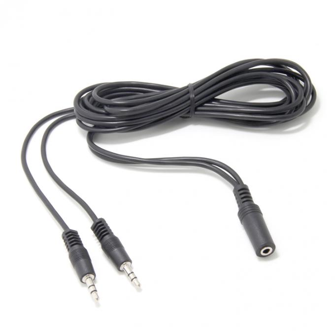 2 female to 1 male 3.5mm Stereo Jack Headphone Speaker Audio Y Splitter Cable 1
