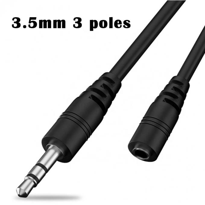 Custom 1M 2M Male to Female 3.5mm Aux Audio Jack Extension Cable 2