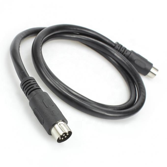 Custom Fully Connected Shielded Male to Male Large 8 Pin Din Cable 4