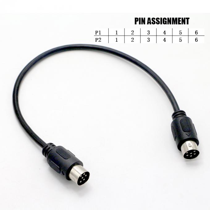 Custom Radio Midi Male To Male 6 Pin Din To 6 Pin Din S Video Extension Cable For Roland 0