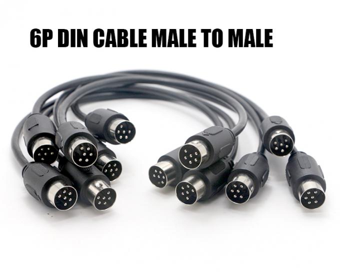 Custom Radio Midi Male To Male 6 Pin Din To 6 Pin Din S Video Extension Cable For Roland 3