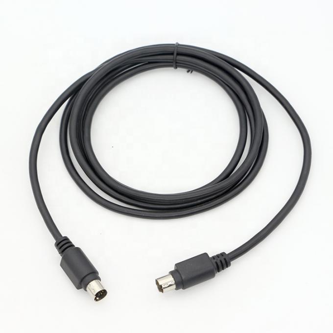 CUSTOM 1M 3M Shield S Video Male To Male Mini Din 6 Pin cable 0