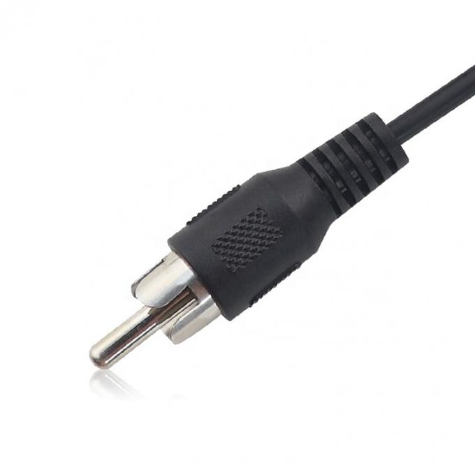 Custom RCA Male Plug to Bare Stripped Wire Tinned Ends Cable 2