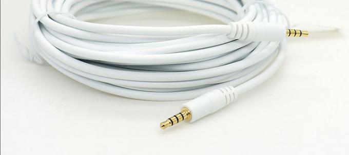 3.5mm Male to Male Stereo Aux Mono Jack 4 Poles TRRS  Microphone Audio Cable 6